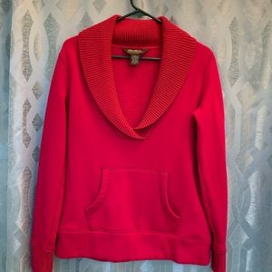 Eddie Bauer size medium long sleeve v neck pullover sweater, 19 inches armpit